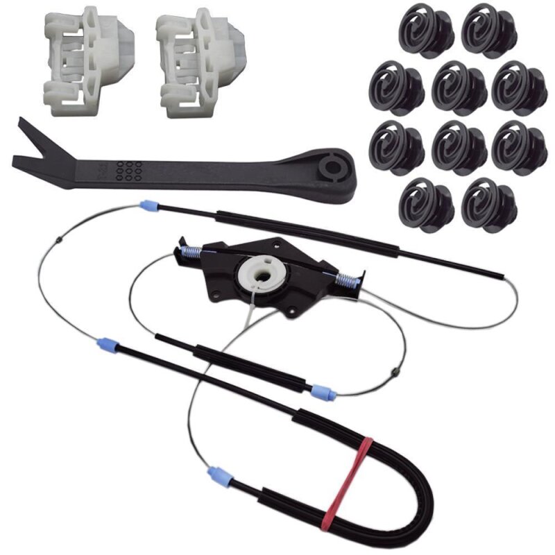YOU.S Fensterheber Reparatursatz Seilzug Vorne Links kompatibel mit SKODA SUPERB (3U4)
