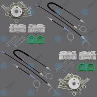 Fensterheber Reparatursatz Seilzug - SET - Vorne Links + Rechts kompatibel mit LAND ROVER FREELANDER