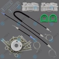Fensterheber Reparatursatz Seilzug - SET - Vorne Links + Rechts kompatibel mit LAND ROVER FREELANDER