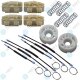YOU.S Fensterheber Reparatursatz Seilzug - SET - Vorne Links + Rechts kompatibel mit SEAT LEON (1P1)