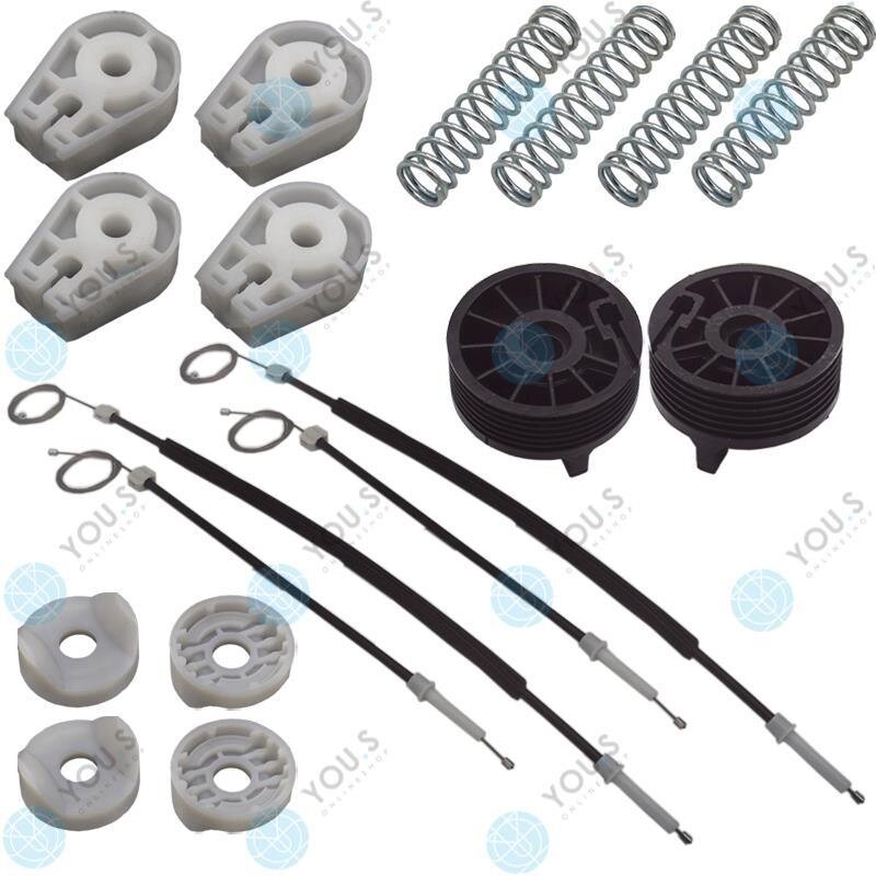 Fensterheber Reparatursatz Seilzug - SET - HINTEN LINKS + RECHTS kompatibel mit PEUGEOT 307 CC (3B)