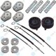 Fensterheber Reparatursatz Seilzug - SET - HINTEN LINKS + RECHTS kompatibel mit PEUGEOT 307 CC (3B)