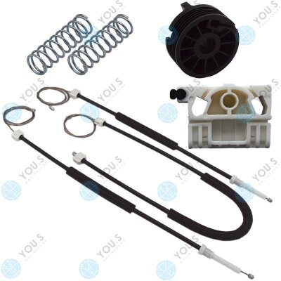 für RENAULT CLIO III 4/5 Türer Fensterheber Reparatursatz Seilzug - Vorne Rechts