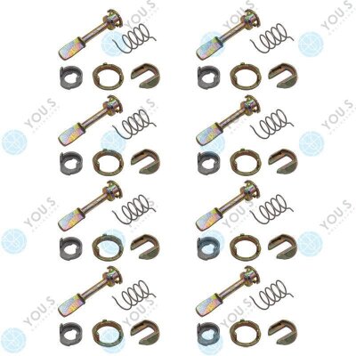 8 Set YOU.S Original Reparatur Türschloss Schließzylinder Vorne Links kompatibel mit SEAT kompatibel mit VW