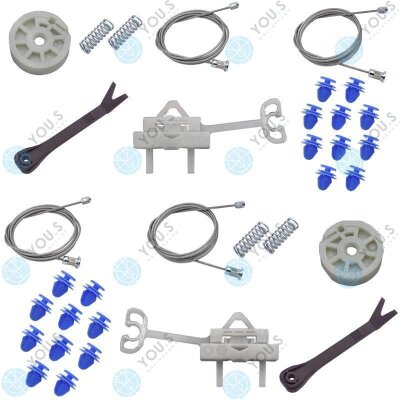 Fensterheber Reparatursatz Seilzug - SET - Vorne Links +...