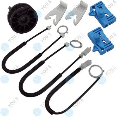 für RENAULT VEL SATIS (BJ0) Fensterheber Reparatursatz Seilzug - SET - Vorne Links + Rechts