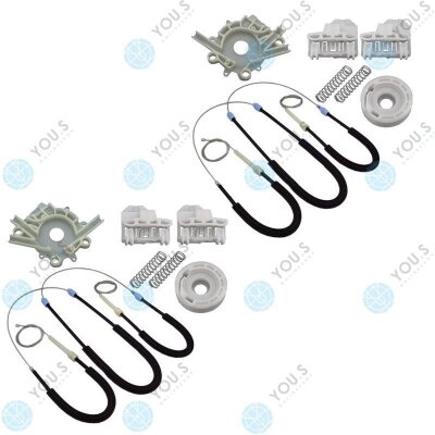für VW POLO (6N) Fensterheber Reparatursatz Seilzug - SET - Vorne Links + Rechts