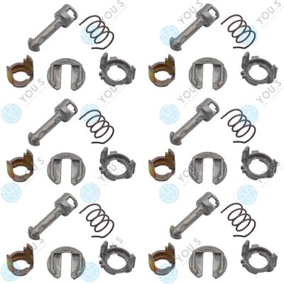 6 Set YOU.S Original Reparatursatz Türschloss Schließzylinder Vorne Links kompatibel mit BMW X5 (E53)