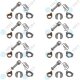 8 Set YOU.S Original Reparatursatz Türschloss Schließzylinder Vorne Links kompatibel mit BMW X5 (E53)