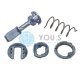 1 Set YOU.S Original Reparatursatz Türschloss Schließzylinder Vorne Links kompatibel mit AUDI kompatibel mit SKODA kompatibel mit VW