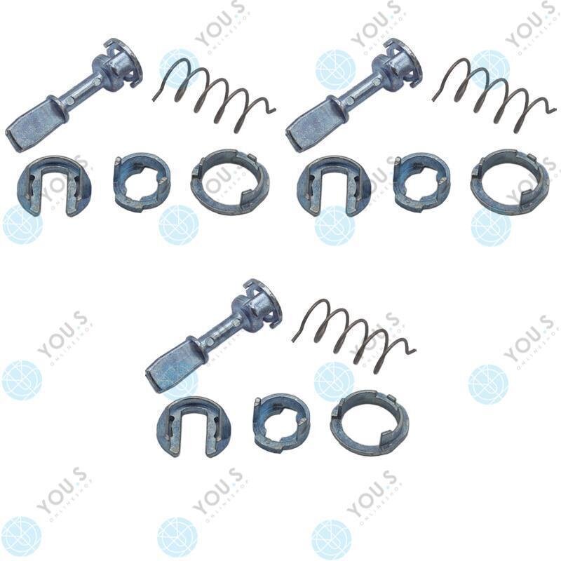 3 Set YOU.S Original Reparatursatz Türschloss Schließzylinder Vorne Links kompatibel mit AUDI kompatibel mit SKODA kompatibel mit VW
