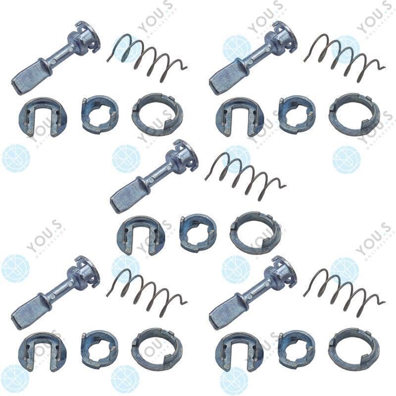 5 Set YOU.S Original Reparatursatz Türschloss Schließzylinder Vorne Links kompatibel mit AUDI kompatibel mit SKODA kompatibel mit VW