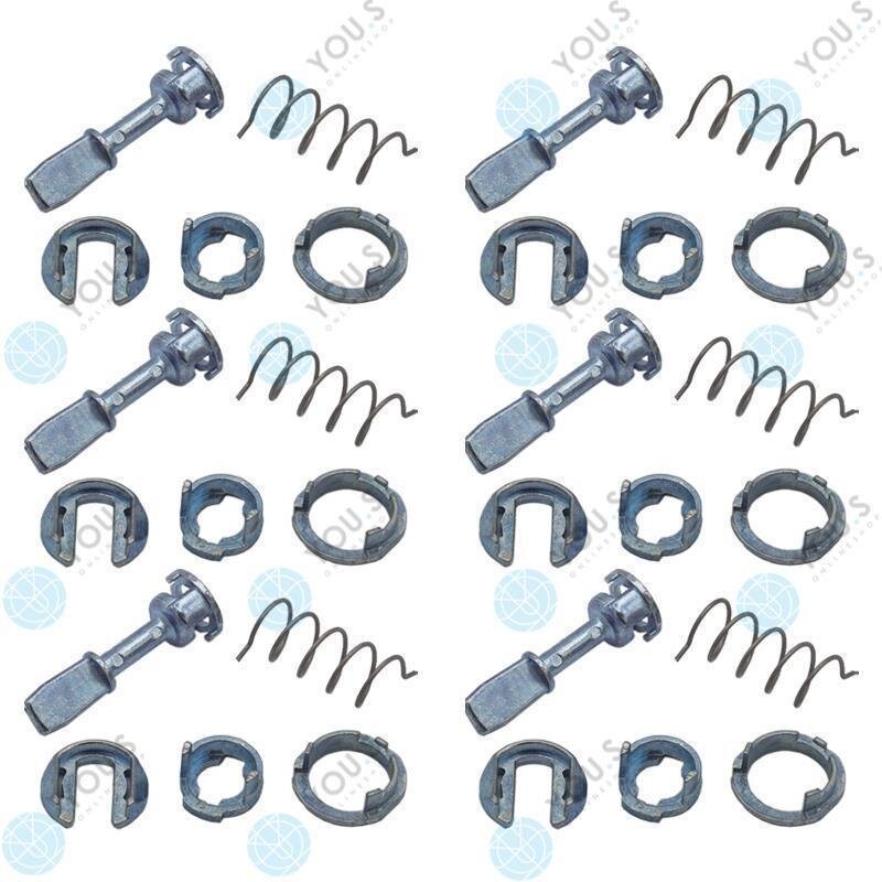 6 Set YOU.S Original Reparatursatz Türschloss Schließzylinder Vorne Rechts kompatibel mit AUDI kompatibel mit SKODA kompatibel mit VW