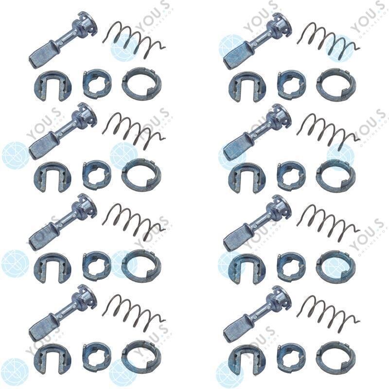 8 Set YOU.S Original Reparatursatz Türschloss Schließzylinder Vorne Links kompatibel mit AUDI kompatibel mit SKODA kompatibel mit VW