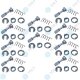 10 Set YOU.S Original Reparatursatz Türschloss Schließzylinder Vorne Links kompatibel mit AUDI kompatibel mit SKODA kompatibel mit VW
