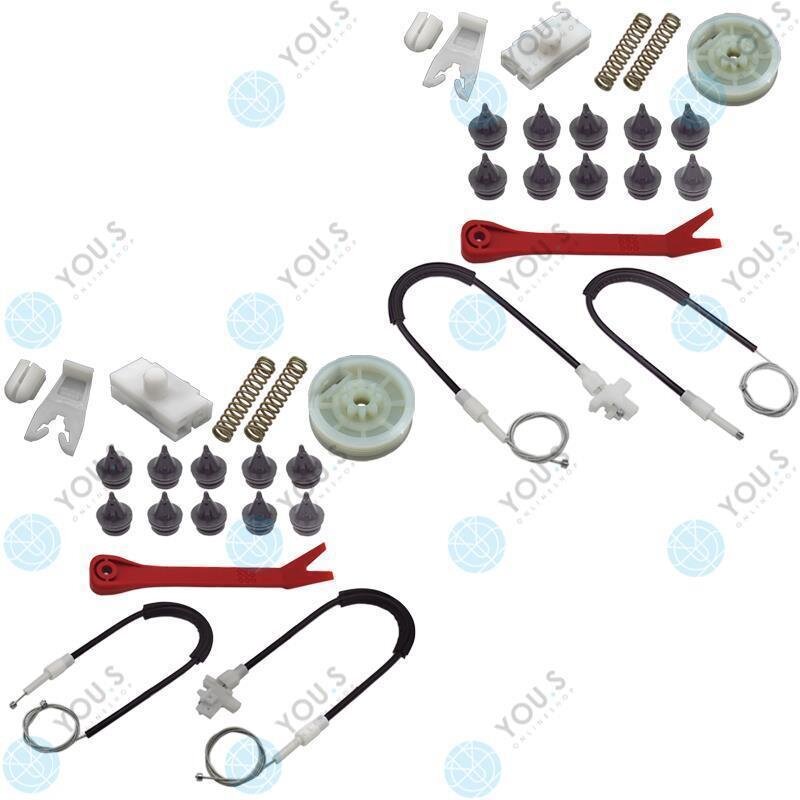 für RENAULT MEGANE I Fensterheber Reparatursatz Seilzug - SET - Vorne Links + Rechts