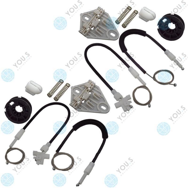 für RENAULT MEGANE I Fensterheber Reparatursatz Seilzug - SET - Hinten Links + Rechts