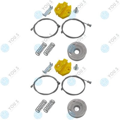 für Opel Omega B Fensterheber Reparatursatz Seilzug - SET - Hinten Links + Rechts