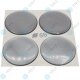 YOU.S Nabenkappen Silikon Aufkleber 56,0 mm - silber selbstklebend