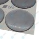 YOU.S Nabenkappen Silikon Aufkleber 56,0 mm - silber selbstklebend