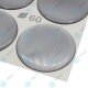 YOU.S Nabenkappen Silikon Aufkleber 60,0 mm - silber selbstklebend
