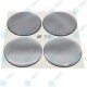 YOU.S Nabenkappen Silikon Aufkleber 70,0 mm - silber selbstklebend