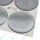YOU.S Nabenkappen Silikon Aufkleber 70,0 mm - silber selbstklebend