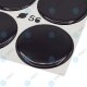 YOU.S Nabenkappen Silikon Aufkleber 56,0 mm - schwarz selbstklebend
