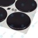 YOU.S Nabenkappen Silikon Aufkleber 65,0 mm - schwarz selbstklebend