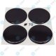YOU.S Nabenkappen Silikon Aufkleber 70,0 mm - schwarz selbstklebend