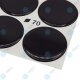 YOU.S Nabenkappen Silikon Aufkleber 70,0 mm - schwarz selbstklebend