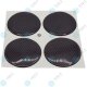 YOU.S Nabenkappen Silikon Aufkleber 75,0 mm - schwarz Carbon Look selbstklebend