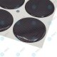 YOU.S Nabenkappen Silikon Aufkleber 75,0 mm - schwarz Carbon Look selbstklebend