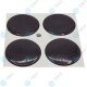 YOU.S Nabenkappen Silikon Aufkleber 56,0 mm - schwarz Carbon Look selbstklebend
