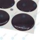 YOU.S Nabenkappen Silikon Aufkleber 56,0 mm - schwarz Carbon Look selbstklebend