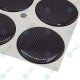 YOU.S Nabenkappen Silikon Aufkleber 57,0 mm - schwarz Carbon Look selbstklebend