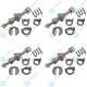 4 Set YOU.S Original Reparatursatz Türschloss Schließzylinder Vorne Links kompatibel mit BMW 3er E90 E91 E92 E93