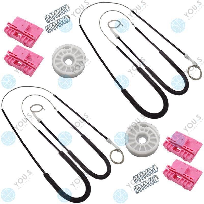 für AUDI A6 (4F_, C6) Fensterheber Reparatursatz Seilzug - SET - Vorne Links + Rechts