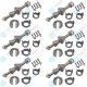 6 Set YOU.S Original Reparatursatz Türschloss Schließzylinder Vorne Links kompatibel mit BMW 3er E90 E91 E92 E93