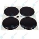 YOU.S Nabenkappen Silikon Aufkleber 58,0 mm - schwarz selbstklebend