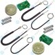 für PEUGEOT 306 Fensterheber Reparatursatz Seilzug - SET - Vorne Links + Rechts