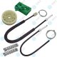 für PEUGEOT 306 Fensterheber Reparatursatz Seilzug - SET - Vorne Links + Rechts
