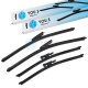 YOU.S Original SCHEIBENWISCHER SET VORNE + HINTEN kompatibel mit MINI CLUBMAN (R55)