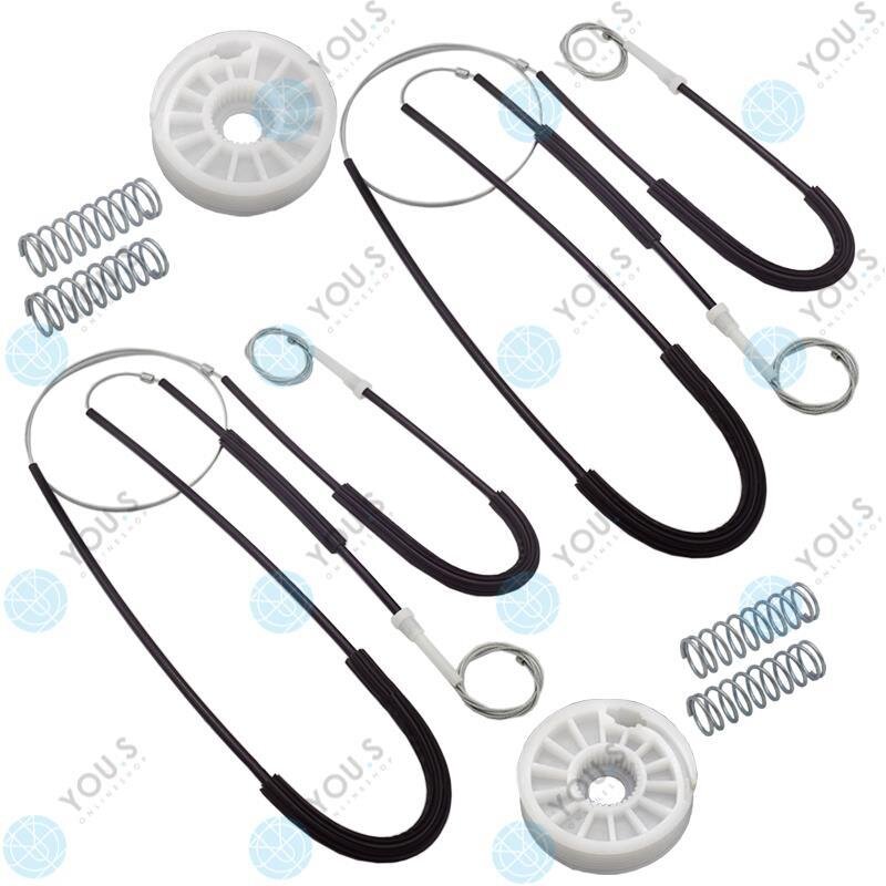 für AUDI Q7 (4L) Fensterheber Reparatursatz Seilzug - SET - Vorne Links + Rechts