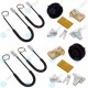 für RENAULT CLIO II (BB, CB) 2/3 Türer Fensterheber Reparatursatz Seilzug - SET - Vorne Links + Rechts