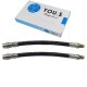 2  x YOU.S Bremsschläuche Hinterachse Links & Rechts für AUDI