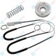 für AUDI A4 Cabriolet (8H7, B6, 8HE, B7) Fensterheber Reparatursatz Seilzug - Vorne Links