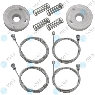 für FORD FOCUS 1998-2004 Fensterheber Reparatursatz Seilzug - SET - Hinten Links + Rechts