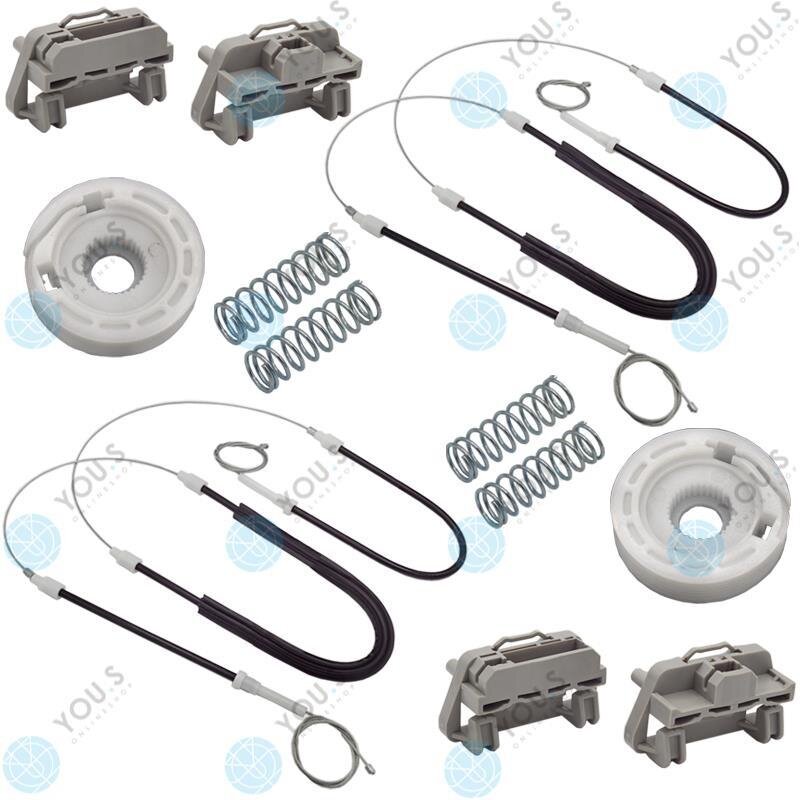 kompatibel mit CHRYSLER 300 C 2004-2012 Fensterheber Reparatursatz Seilzug - SET - Vorne Links + Rechts