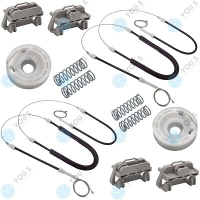 kompatibel mit CHRYSLER 300 C 2004-2012 Fensterheber Reparatursatz Seilzug - SET - Vorne Links + Rechts